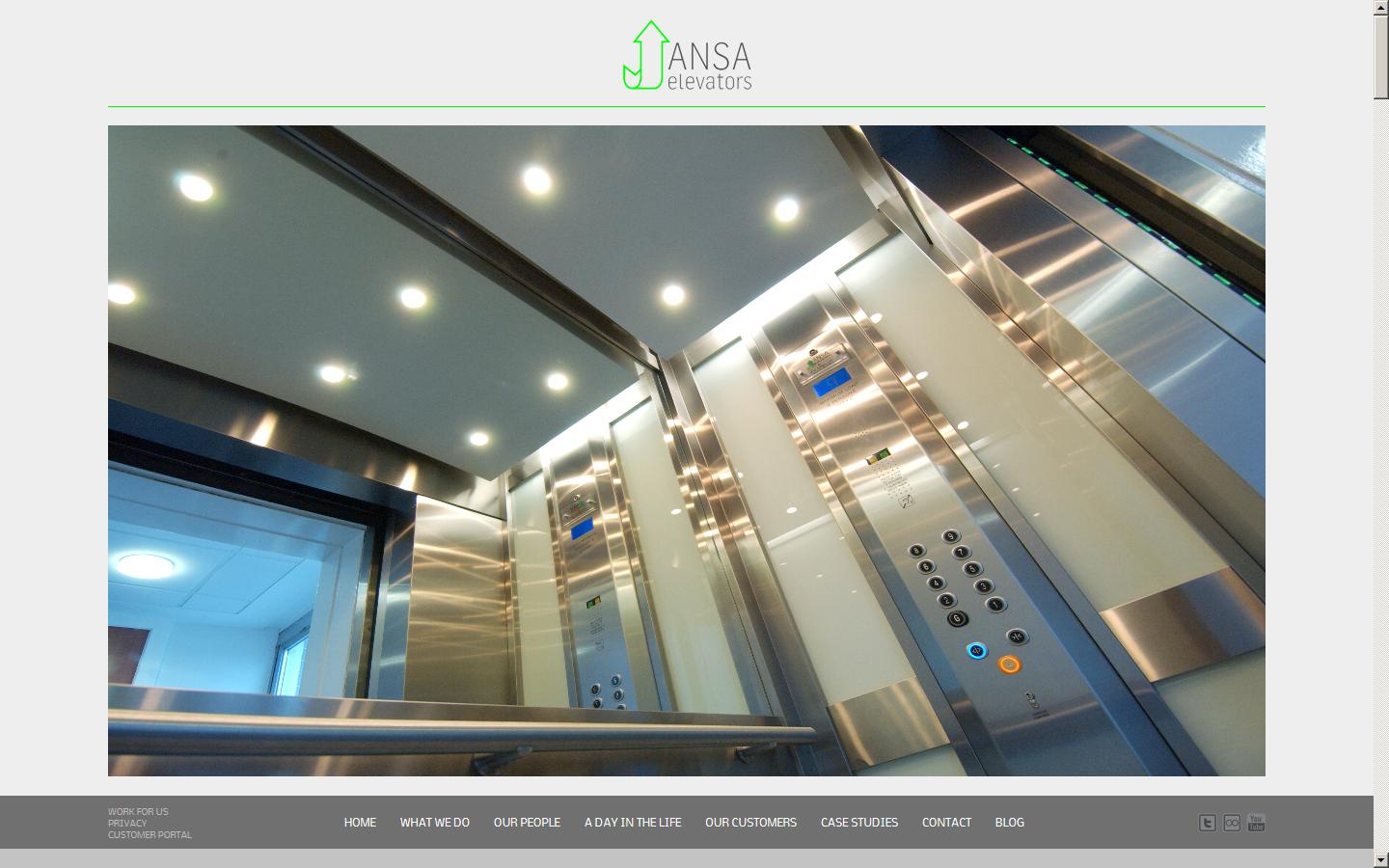 ANSA Elevators Ltd Website