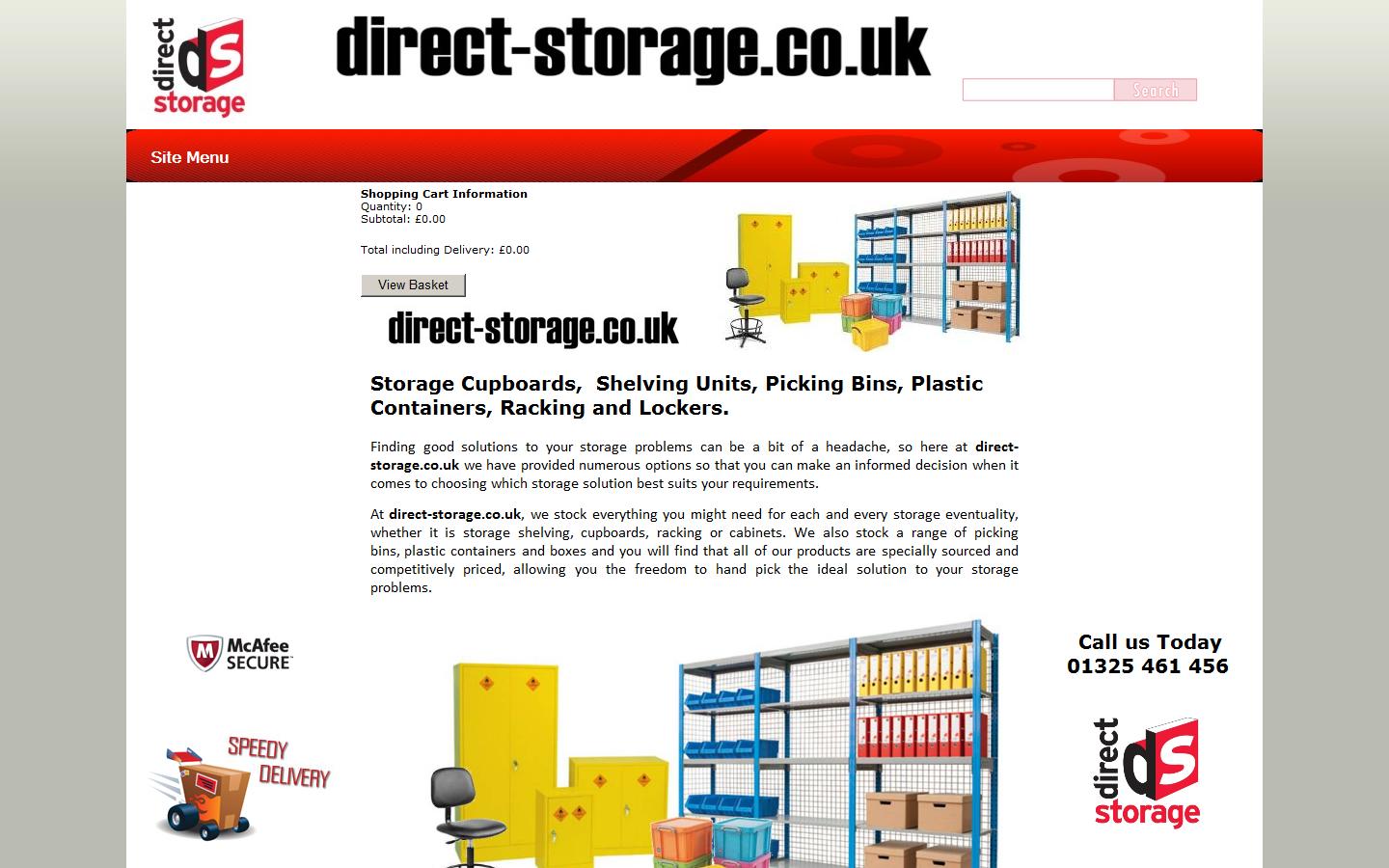direct-storage.co.uk Website