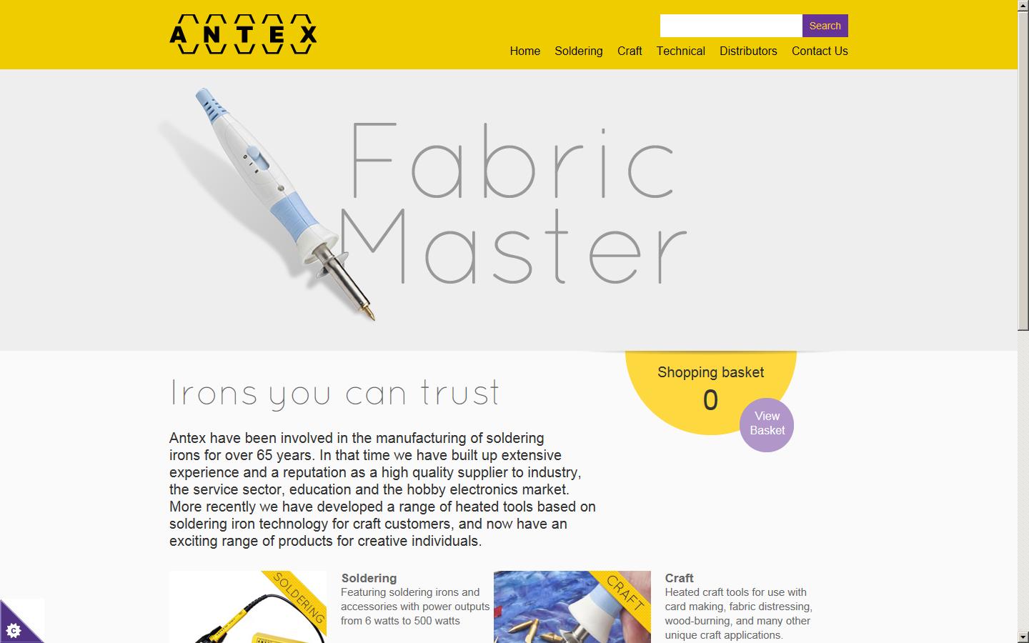 Antex (Electronics) Ltd Website