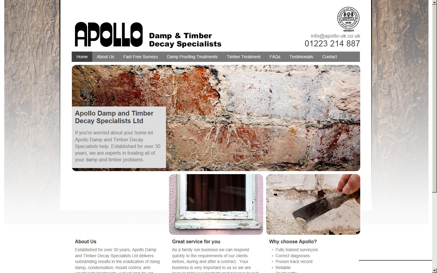 Apollo Damp and Timber Website