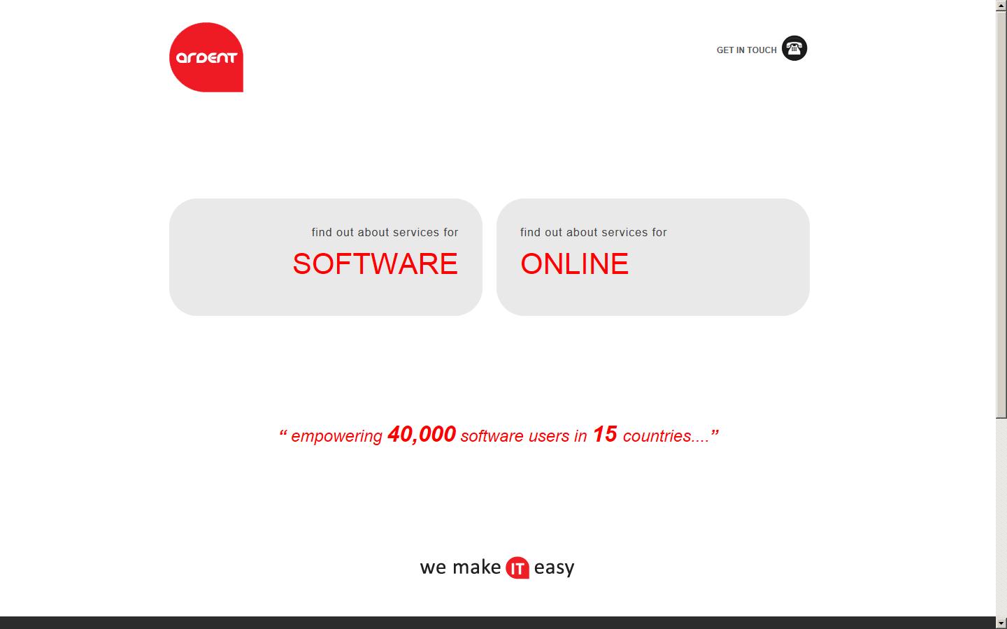 Ardent iSys Ltd Website