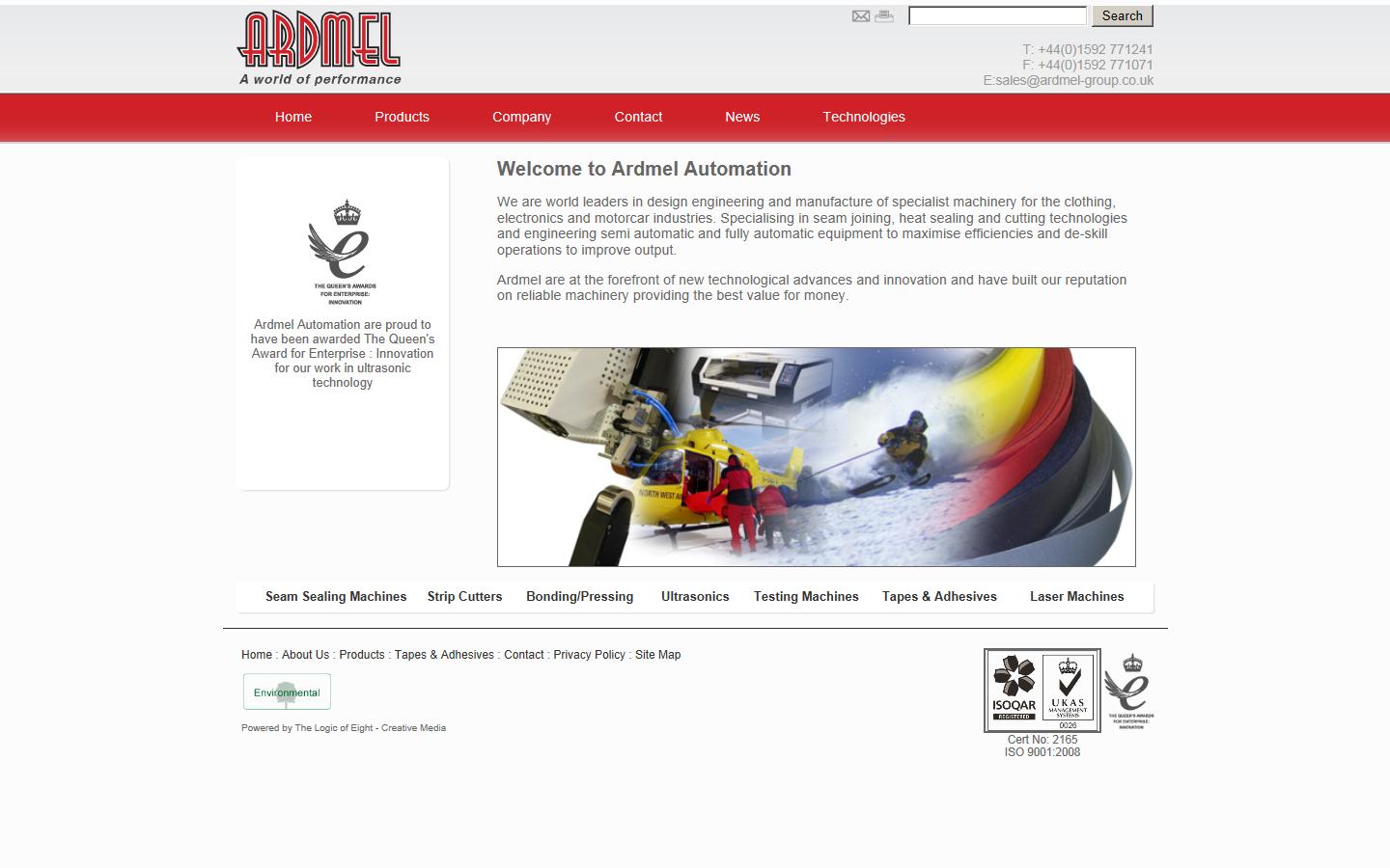 Ardmel Automation Ltd Website