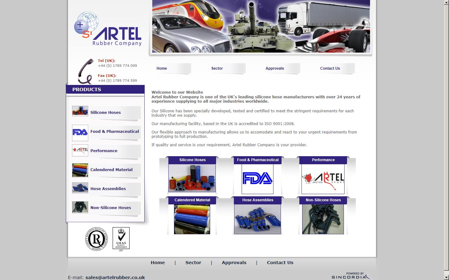 Artel Rubber Co Ltd Website
