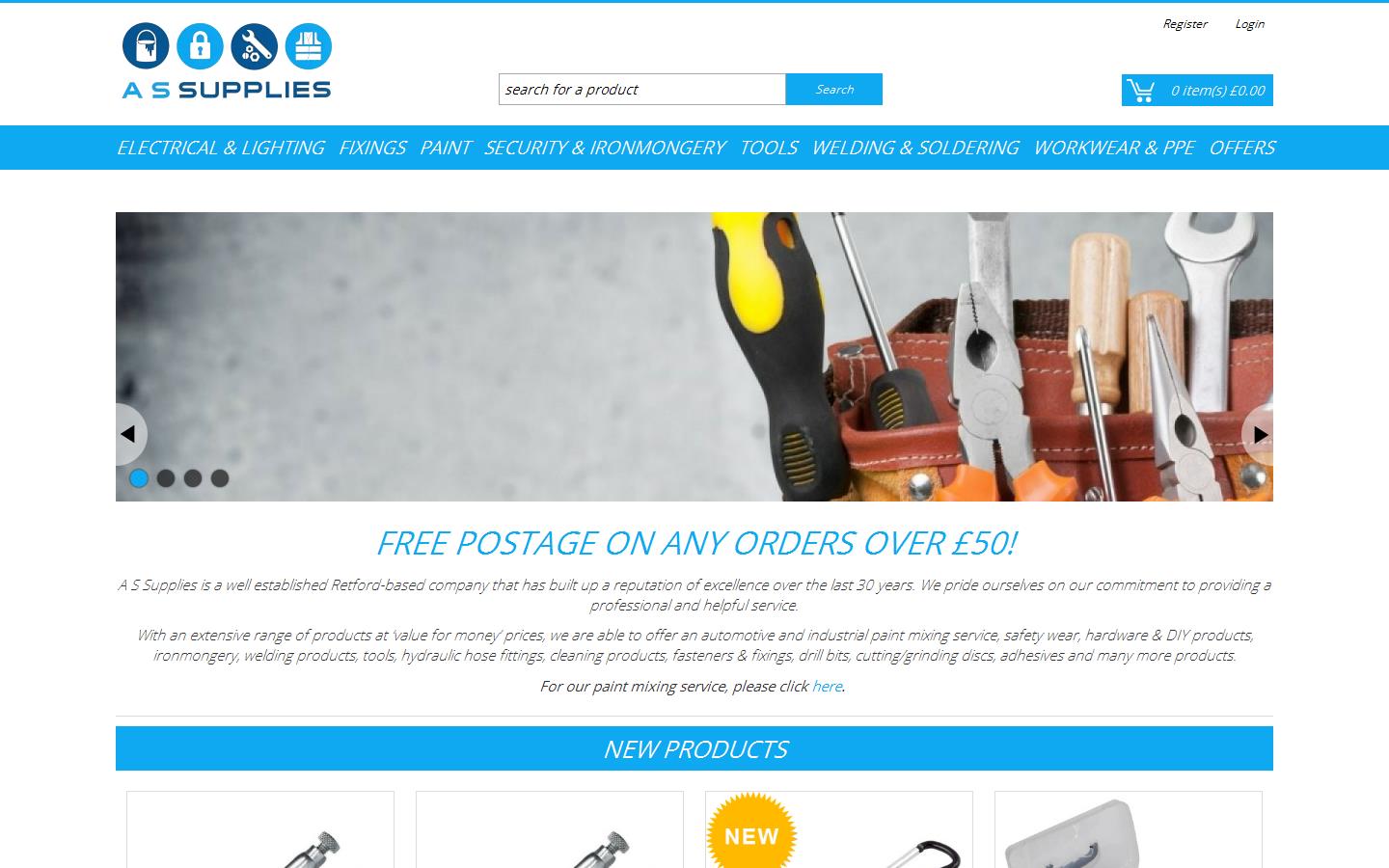 AS Supplies (Retford) Ltd Website