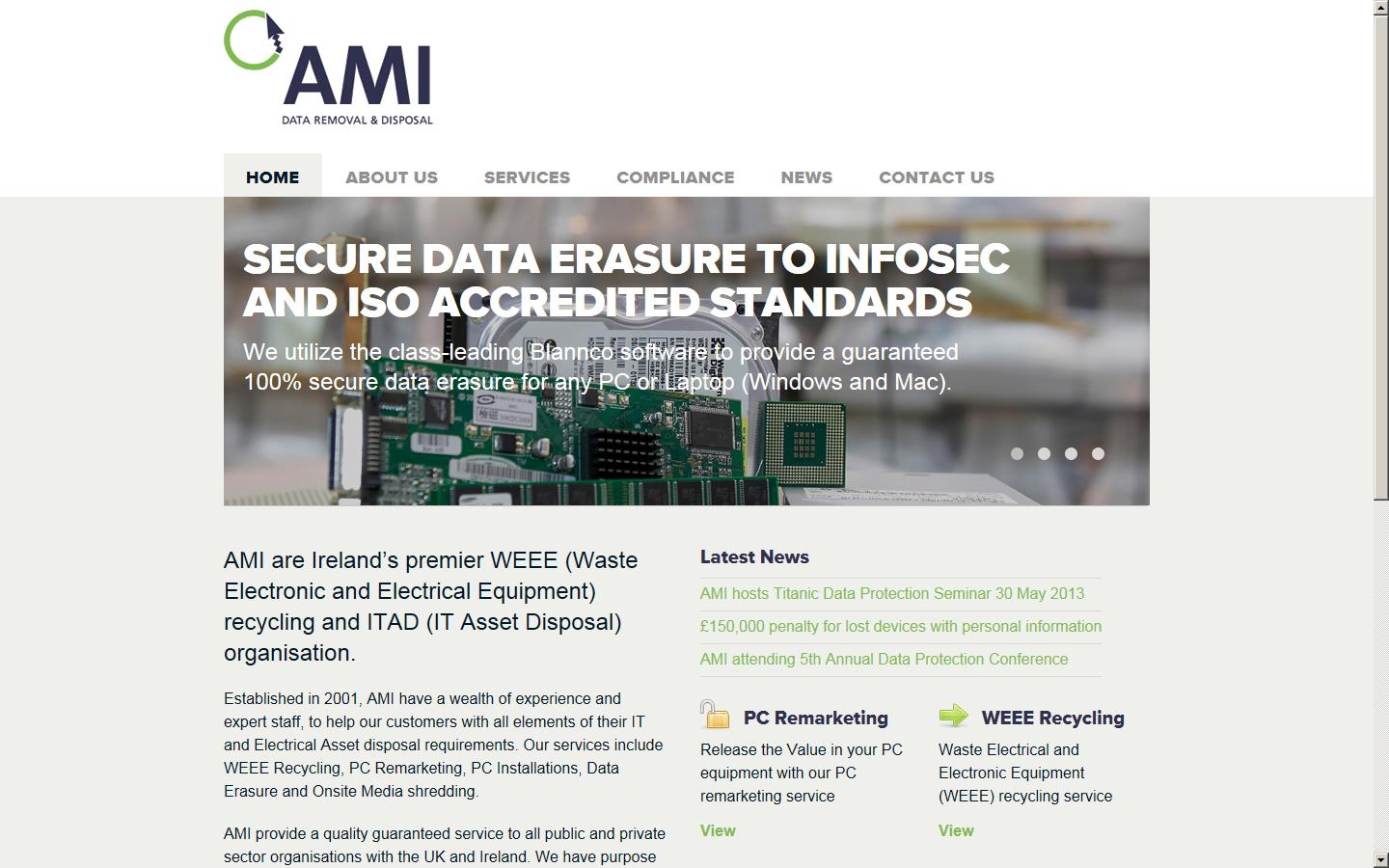 AMI (Asset Management Ireland) Ltd Website