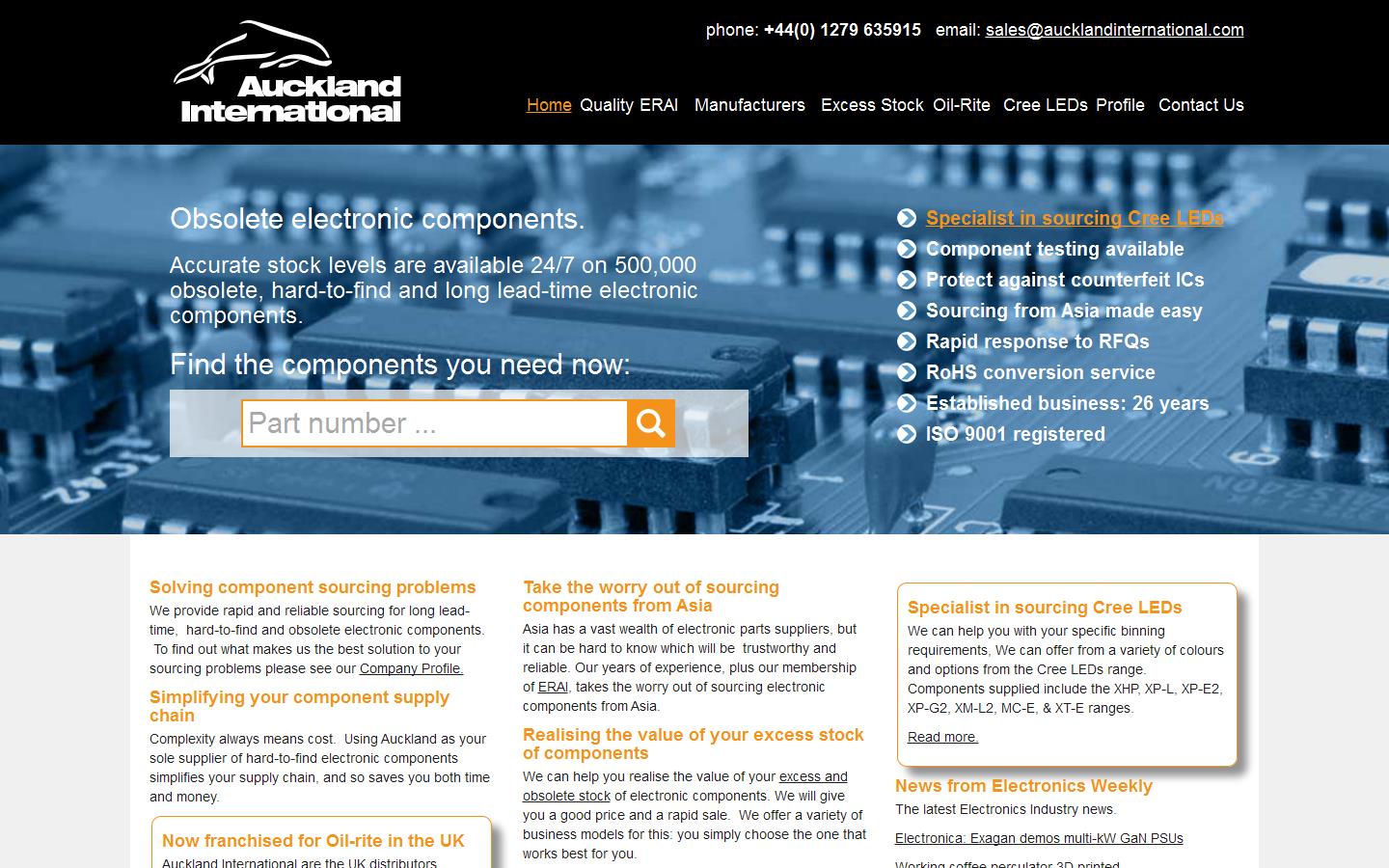 Auckland International Ltd Website