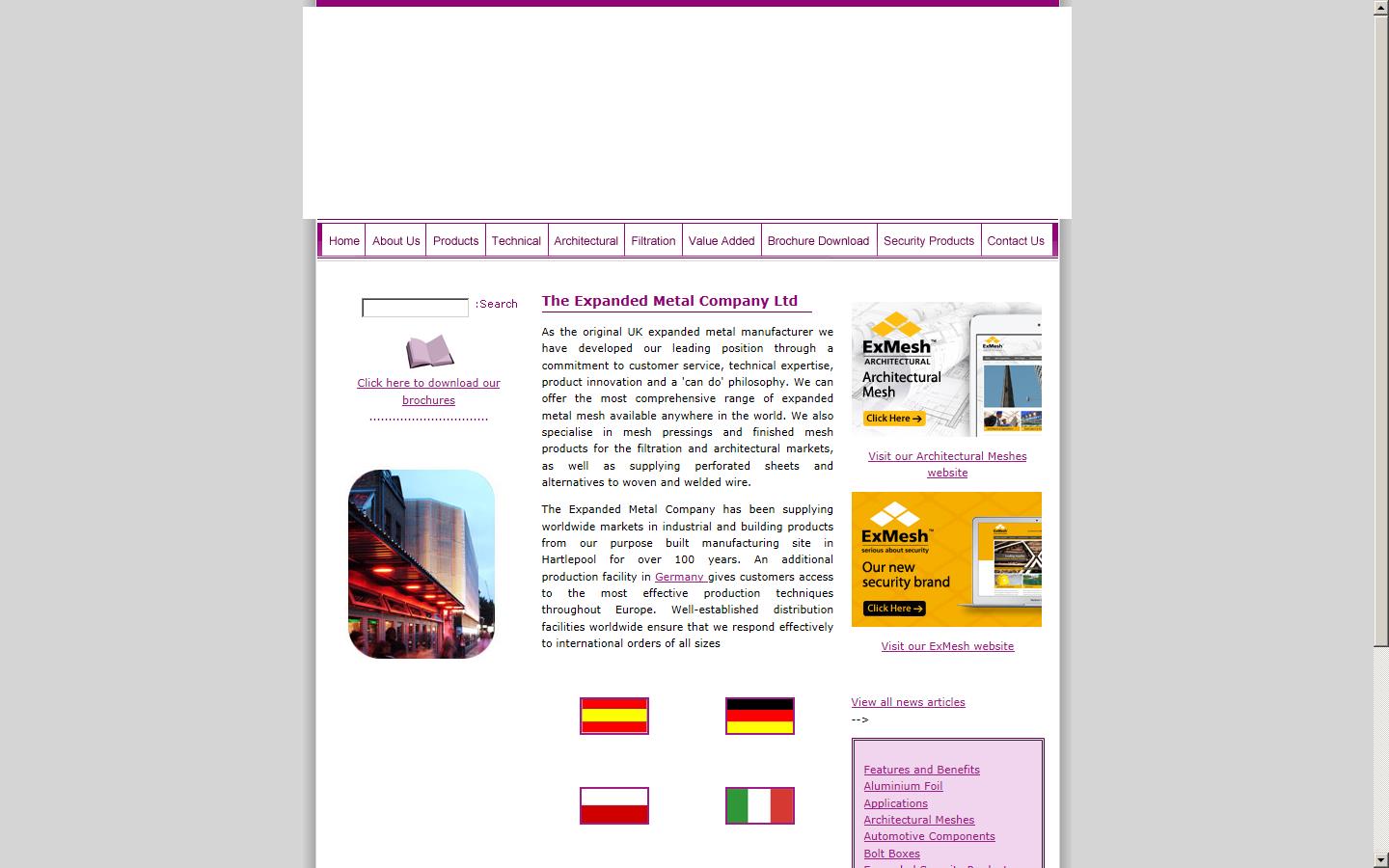 The Expanded Metal Company Ltd Website