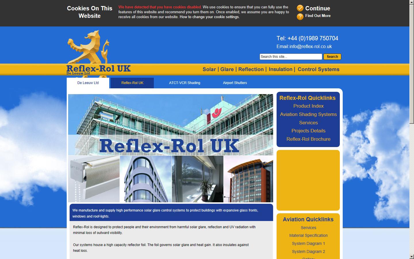 Reflex Rol UK Website