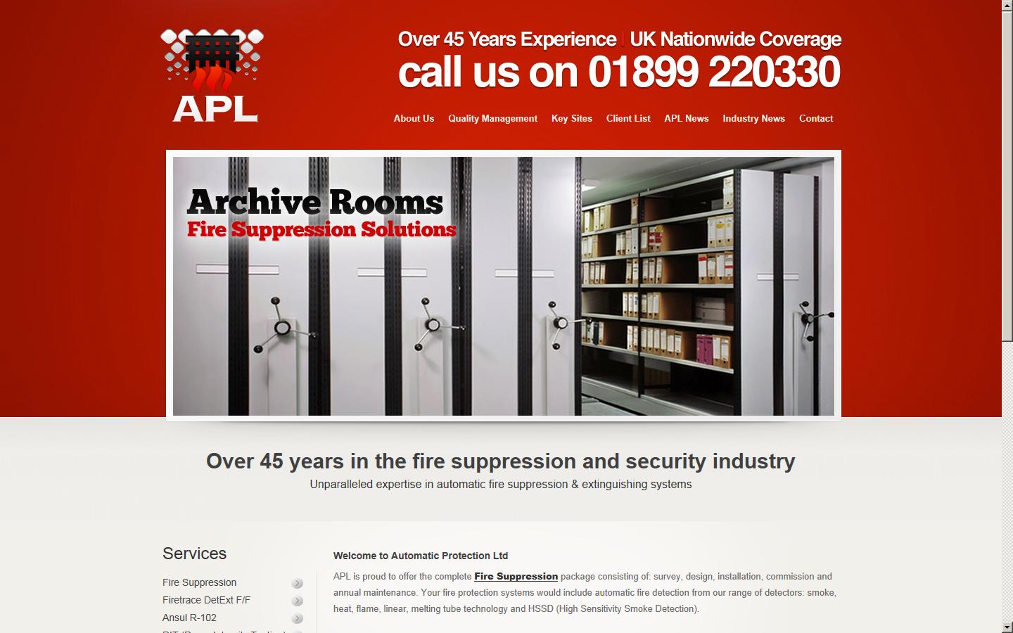 Automatic Protection Ltd Website