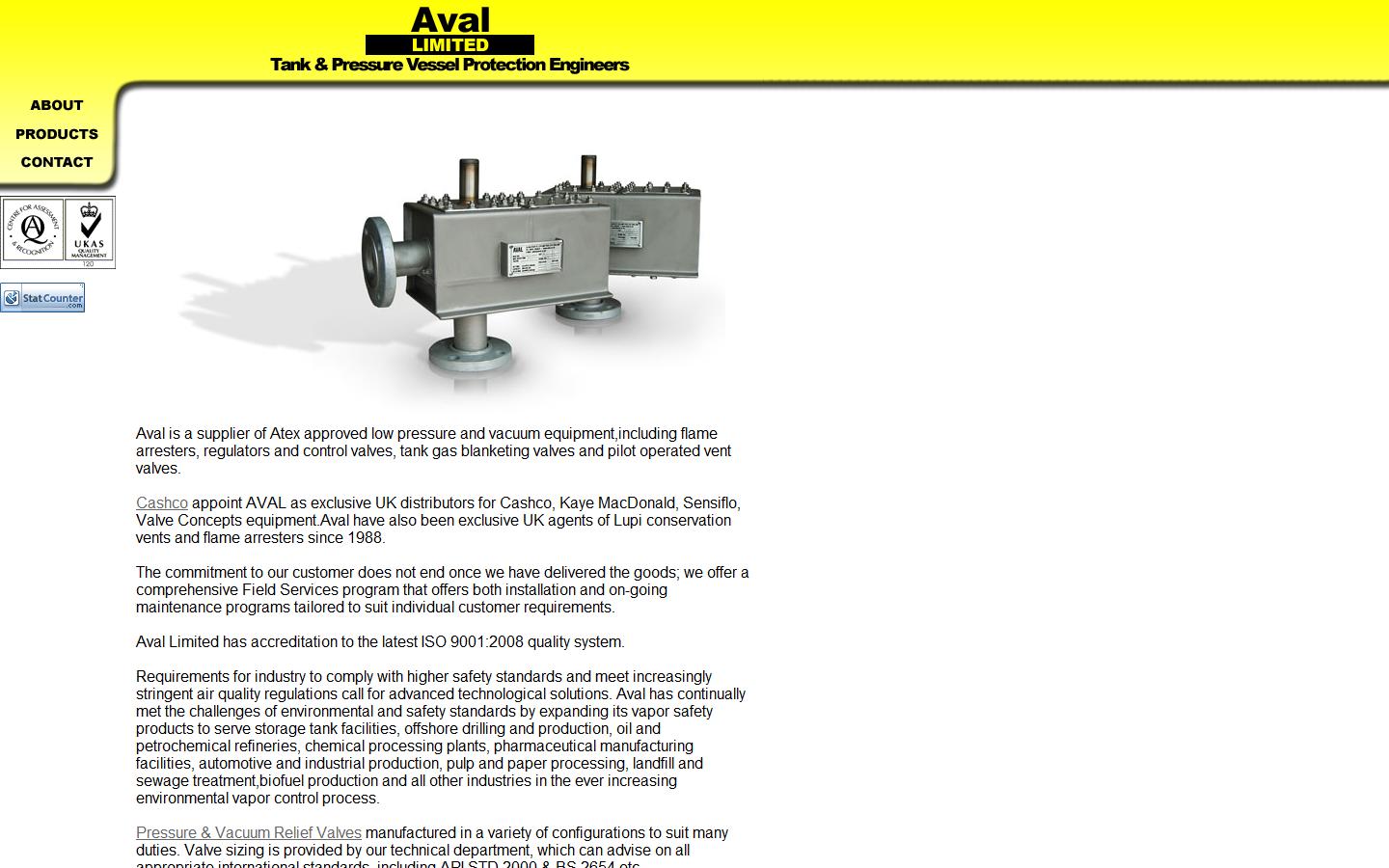 Aval Ltd Website