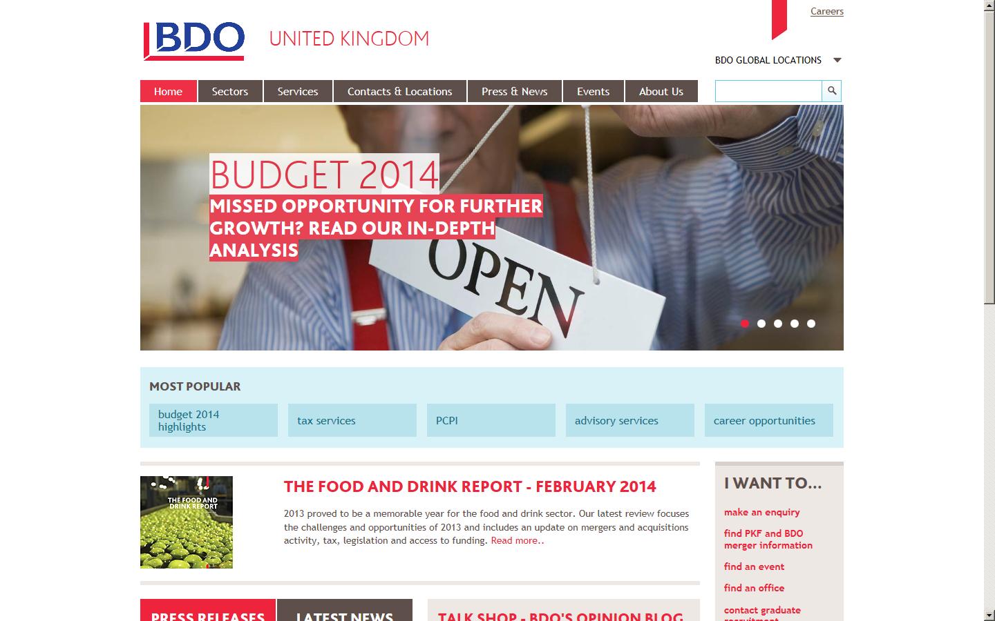 B D O Stoy Hayward Chartered Accountants Website
