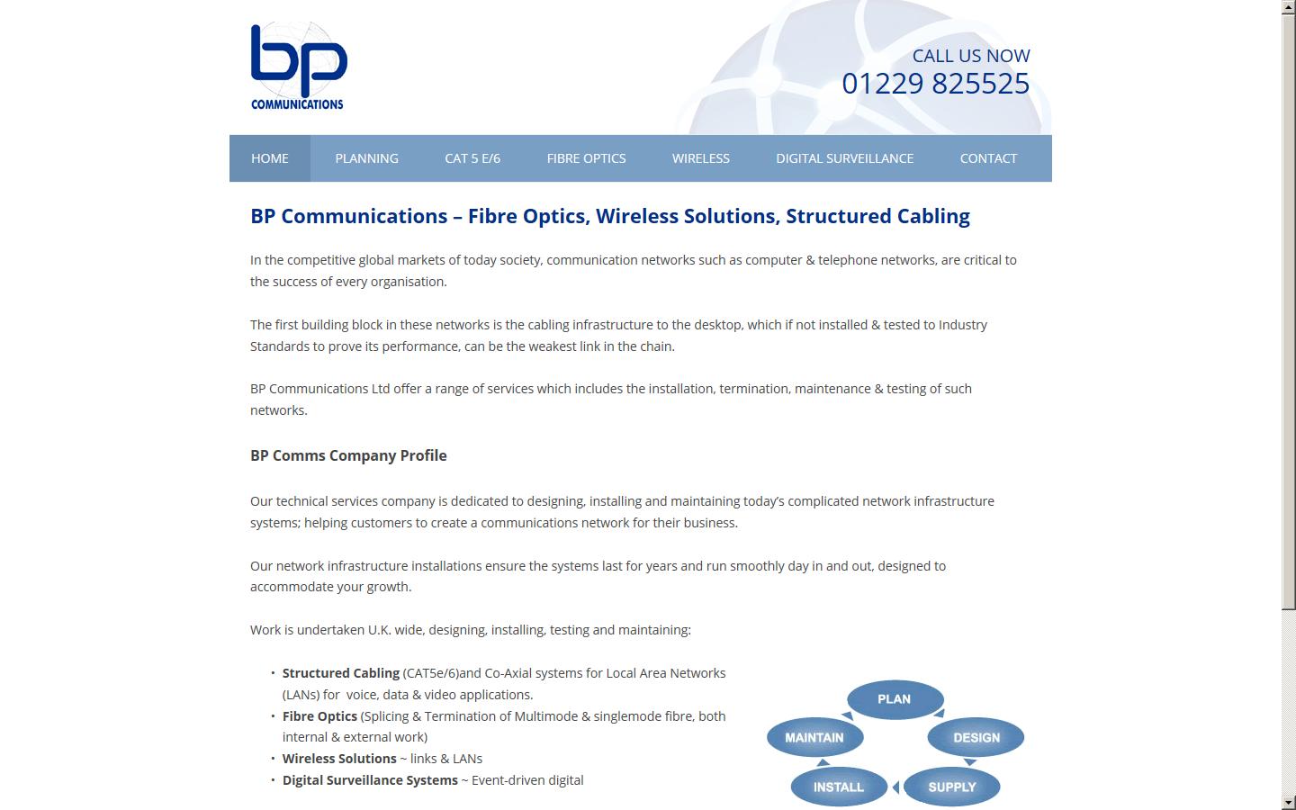 BP Communications Ltd Website