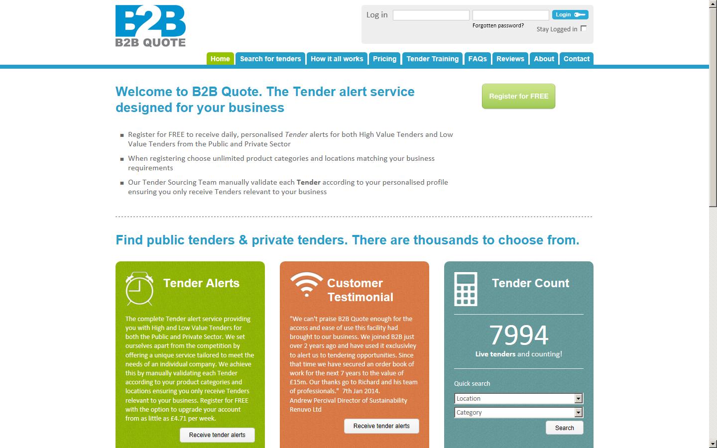 B2B Quote Ltd Website