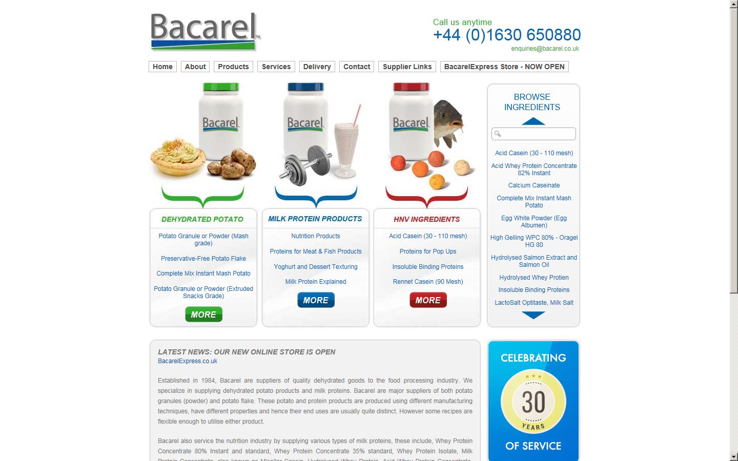 Bacarel Co Ltd  Website