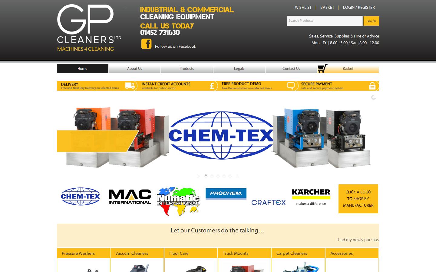 GP Cleaners Website