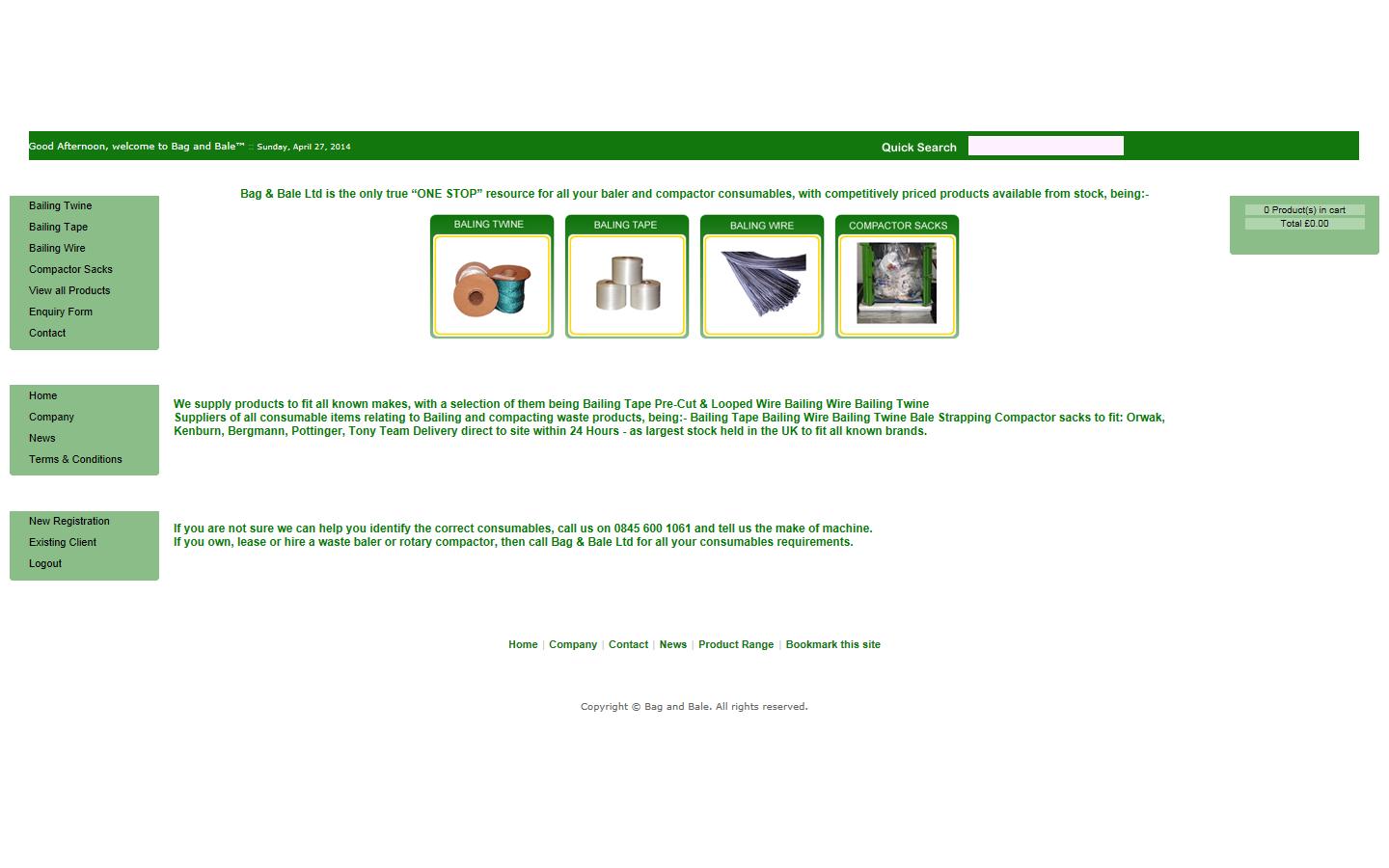 Bag & Bale Ltd Website