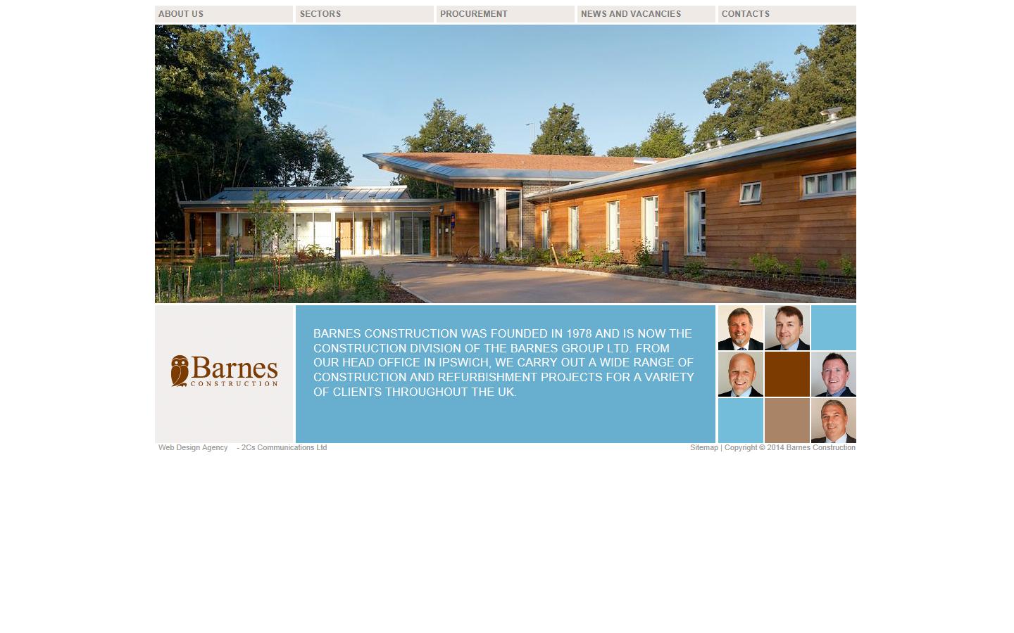 Barnes Construction  Website