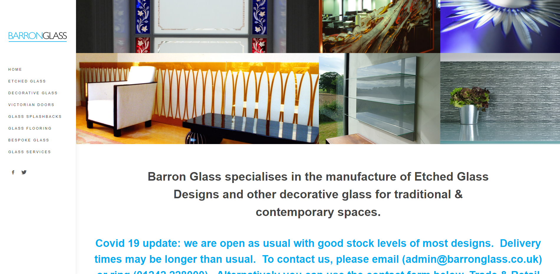 Barron Glass Website