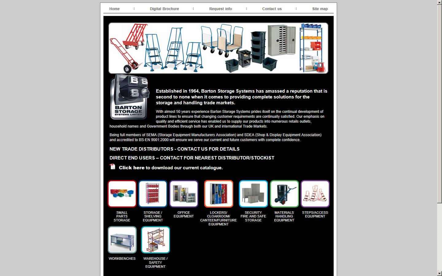 Barton Storage Systems Ltd Website