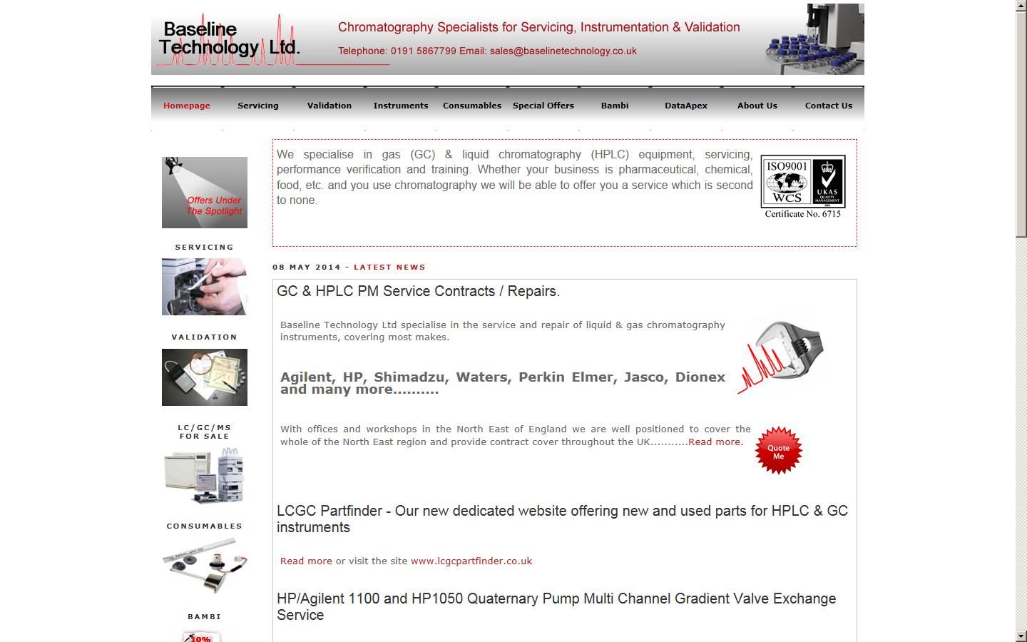 Baseline Technology Ltd. Website