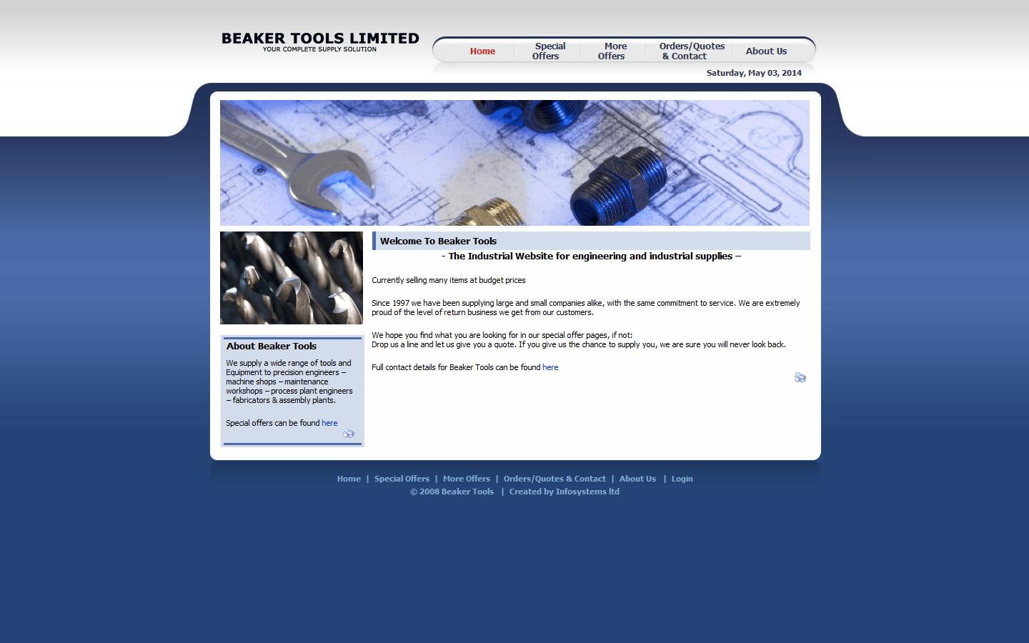 Beaker Tools Engineering Supplies  Website