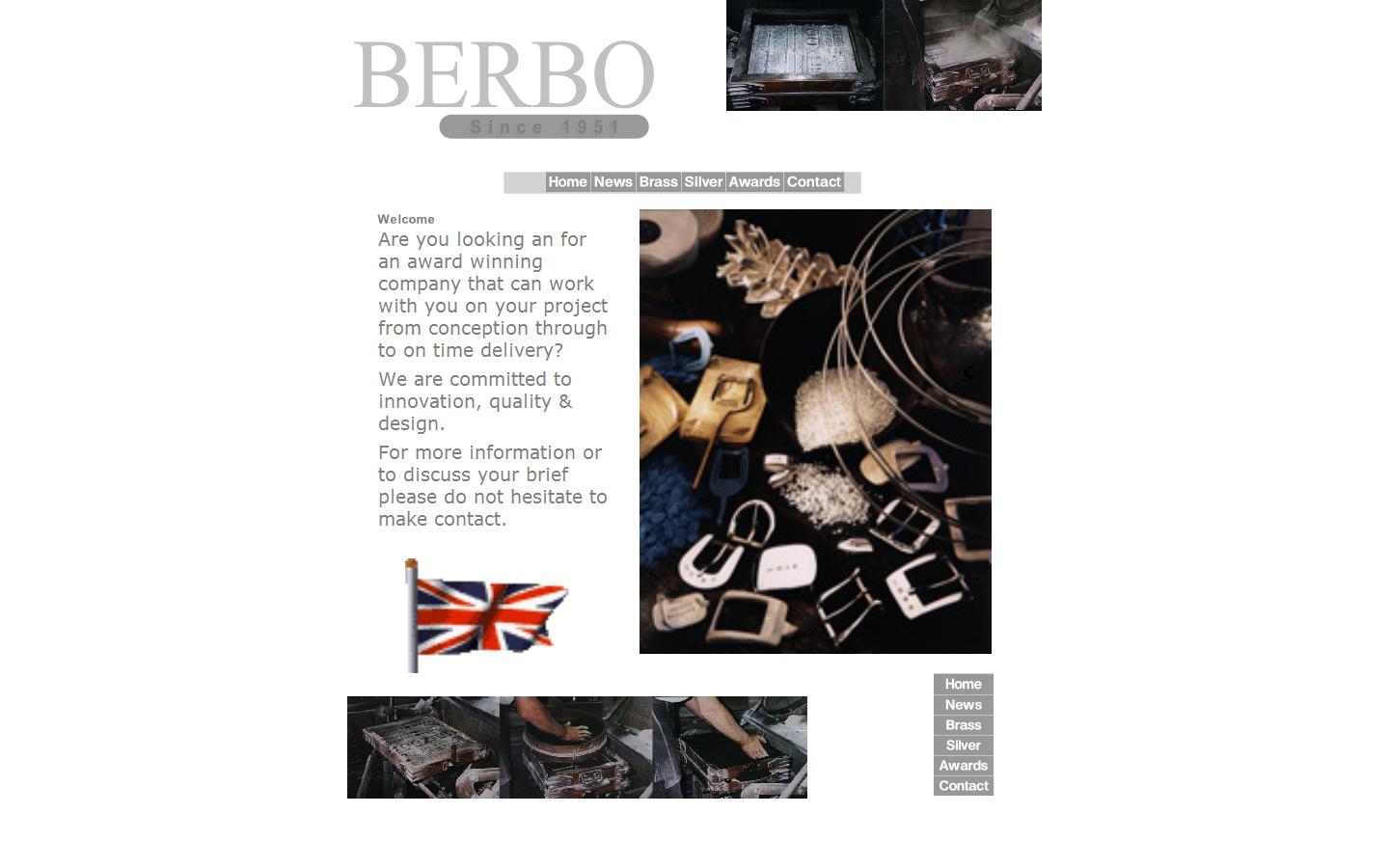 Berbo Buckles Ltd Website