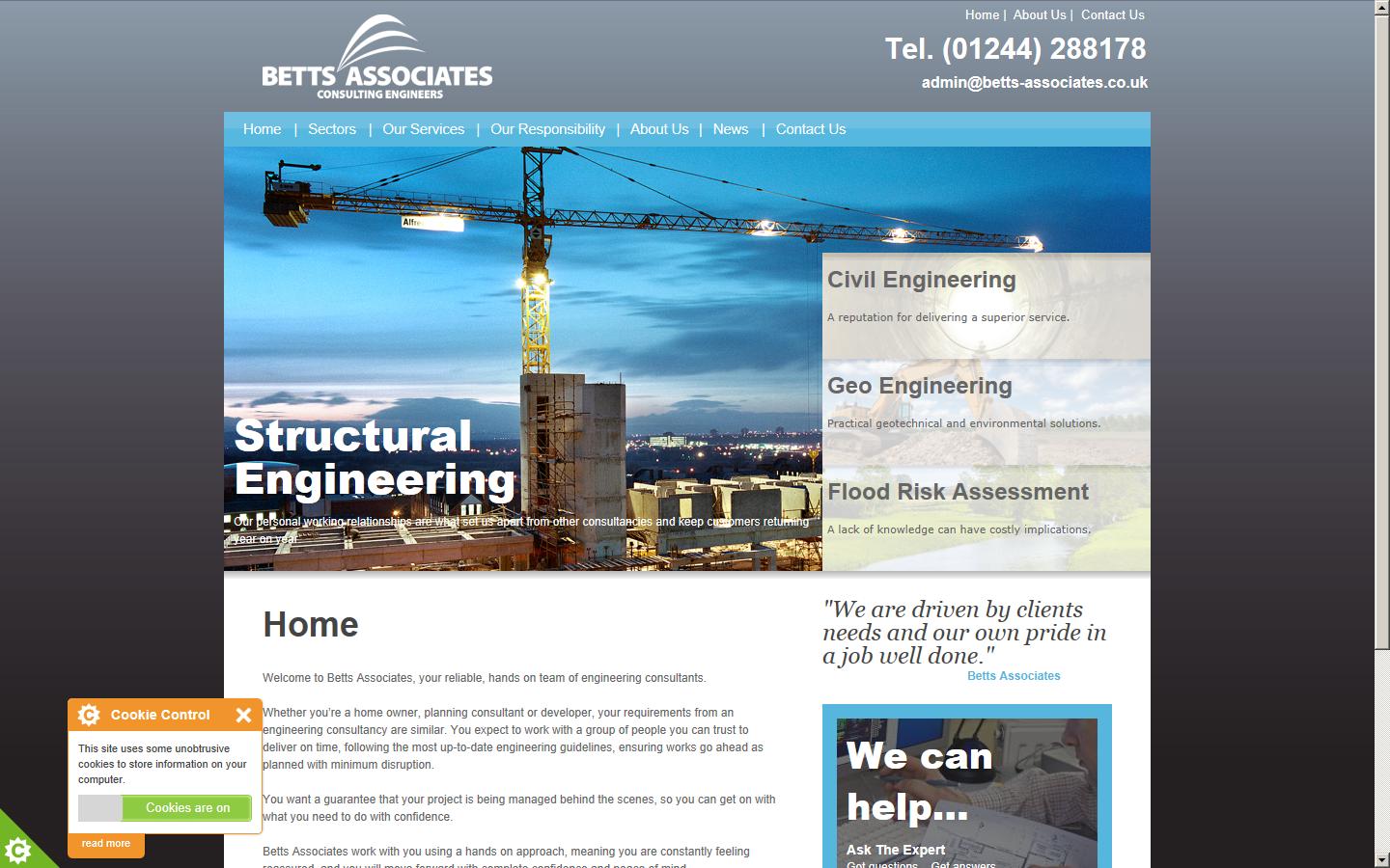 Betts Associates Ltd Website