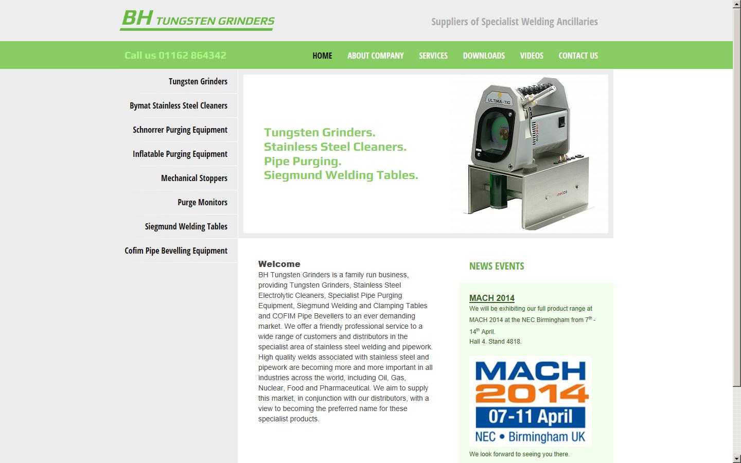 BH Tungsten Grinders Website