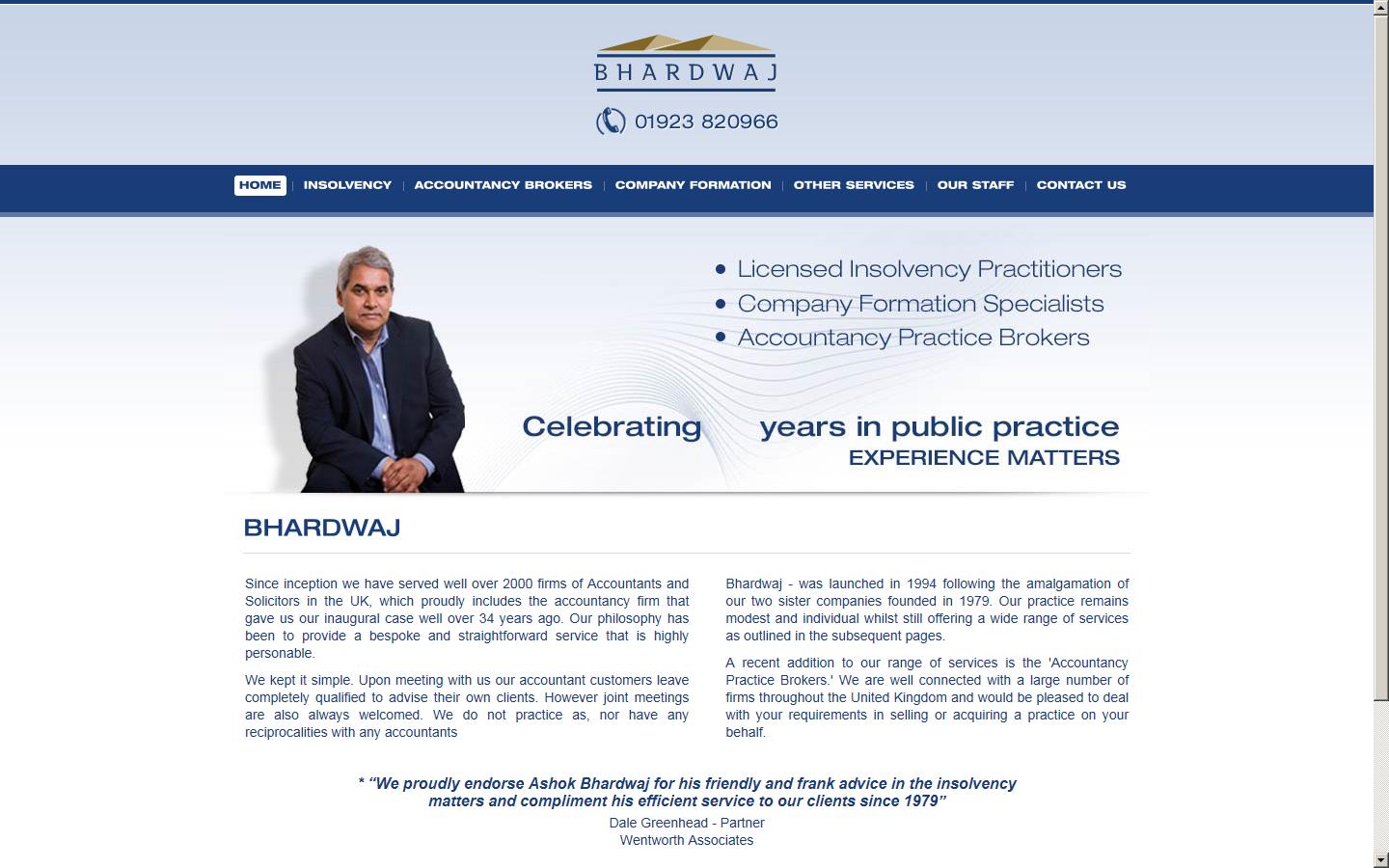 Bhardwaj P.L.C. Website