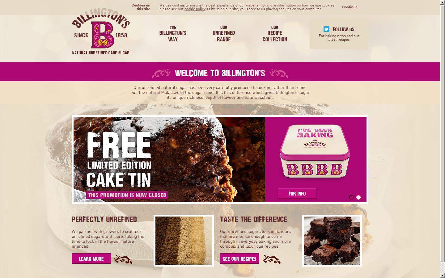 Billington Food Group Ltd Website