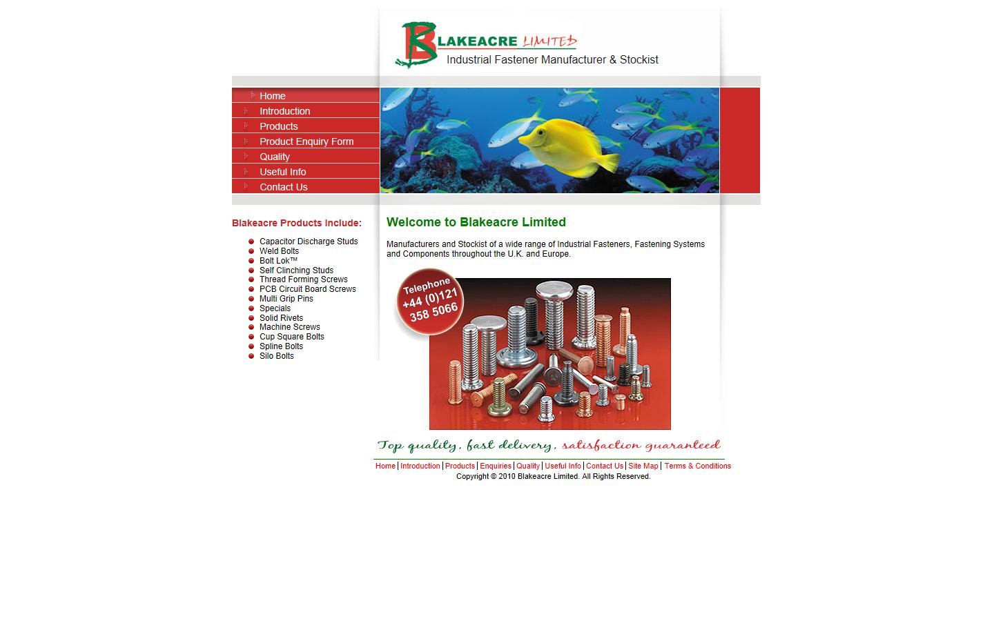 Blakeacre Ltd Website