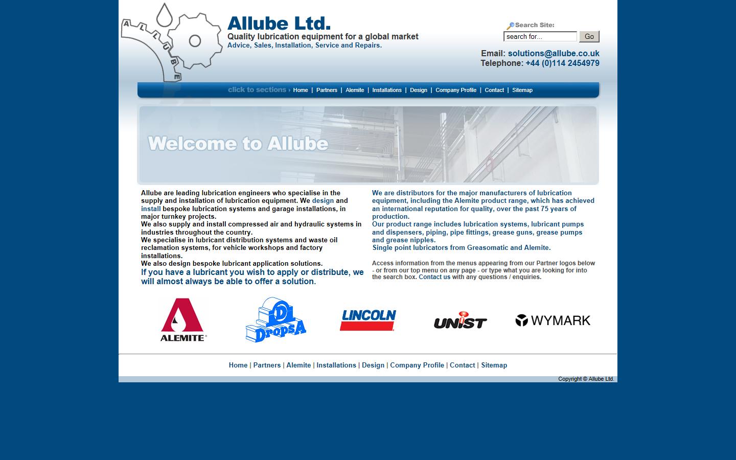 Allube Ltd Website