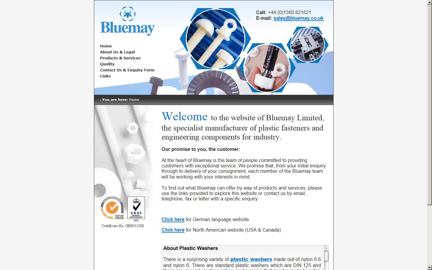 Bluemay Ltd Website