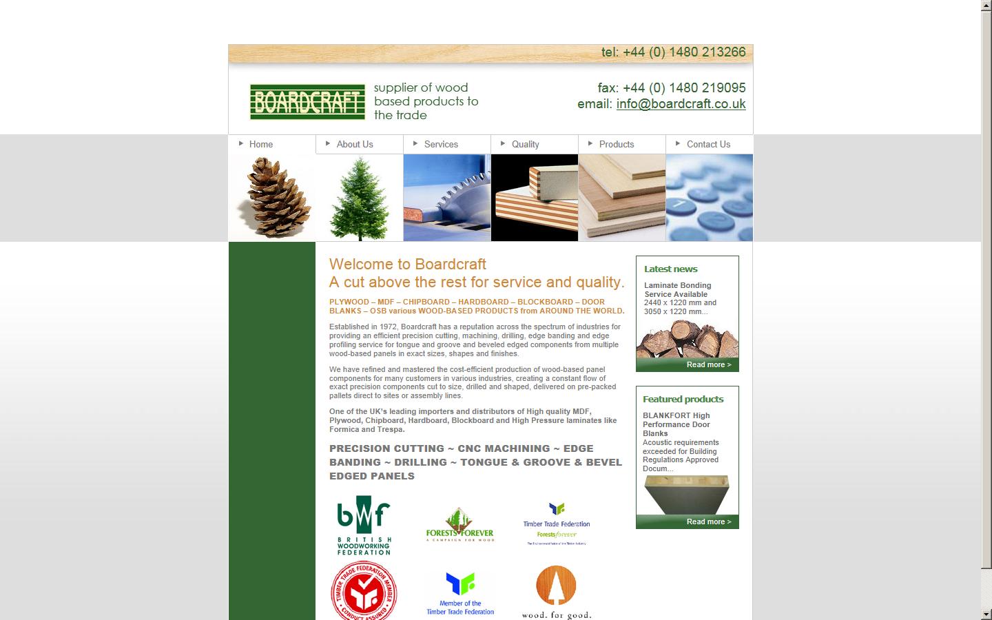 Boardcraft Ltd Website