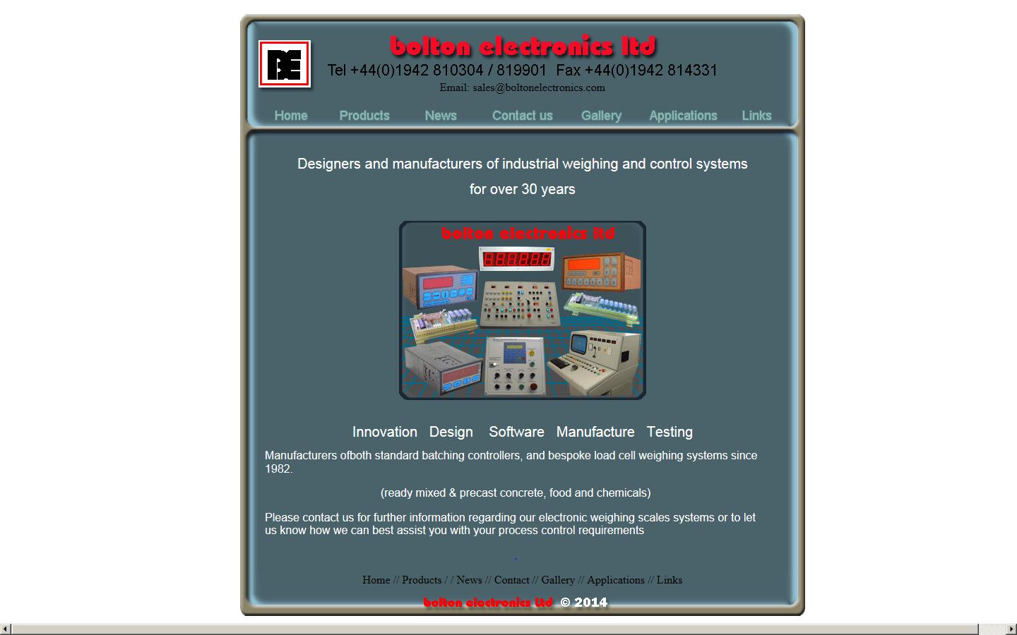 Bolton Electronics ltd Website
