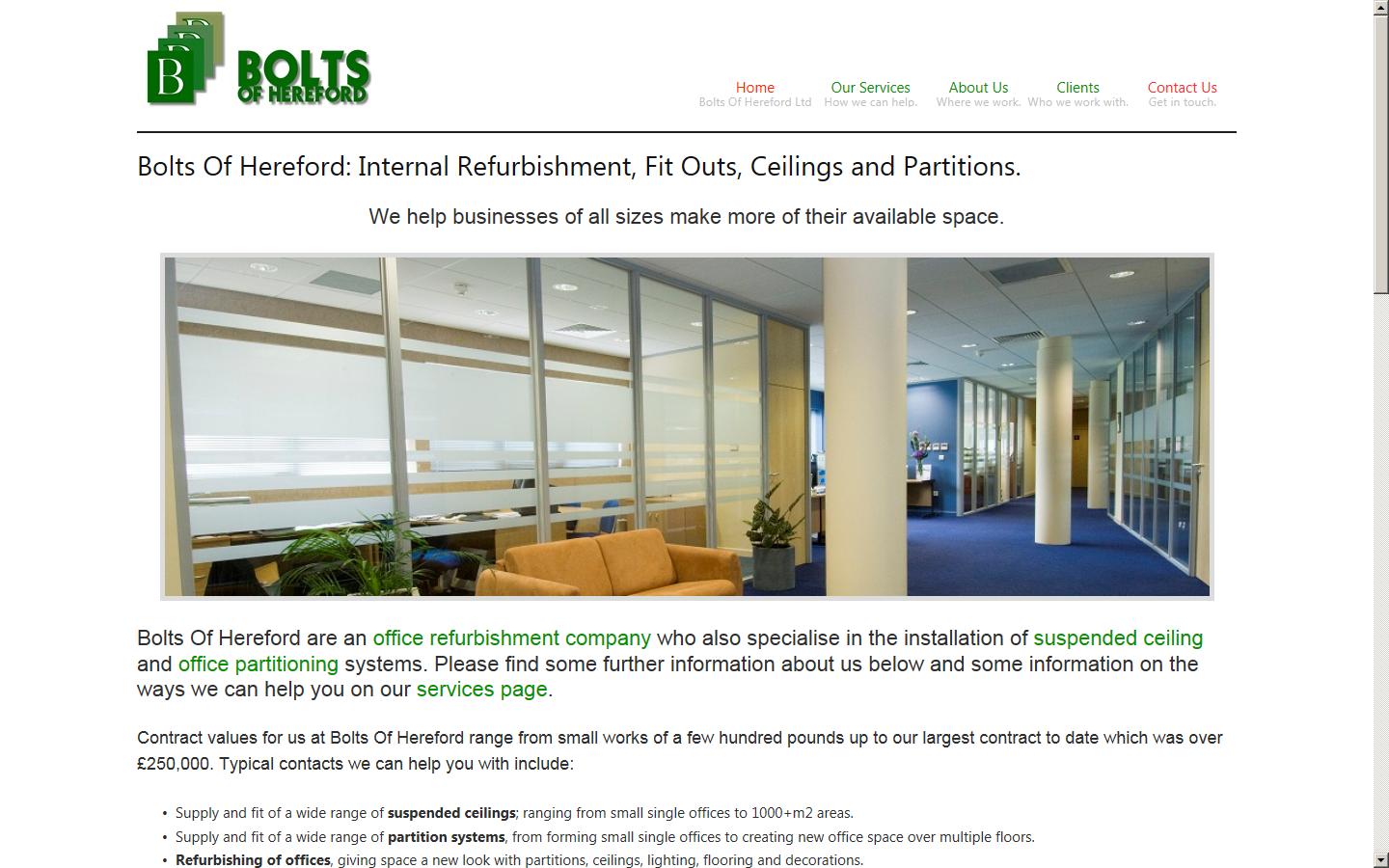 Bolts of Hereford Website