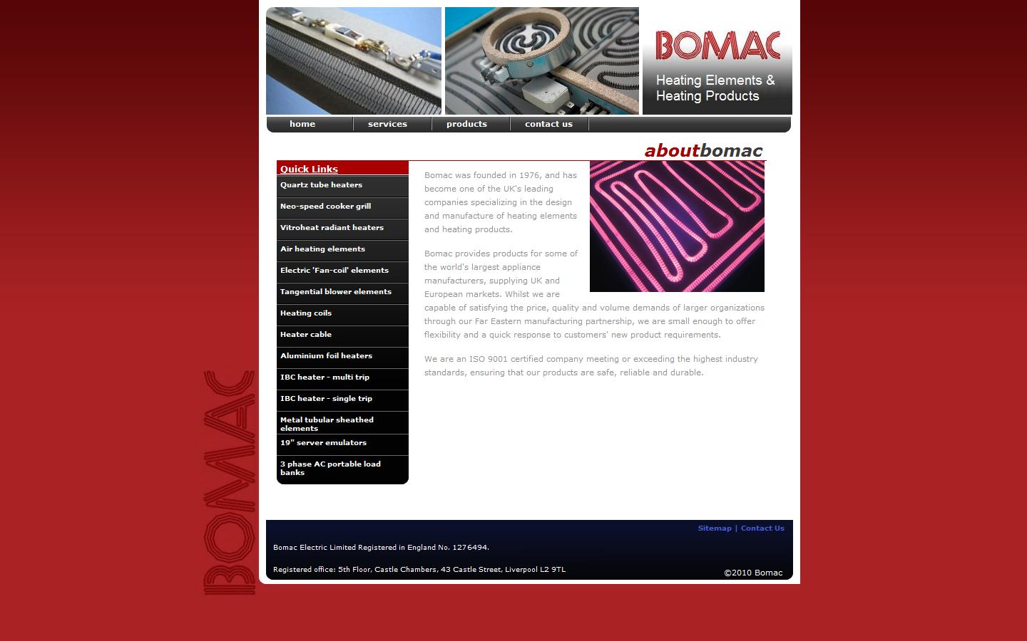 Bomac Electric Ltd Website