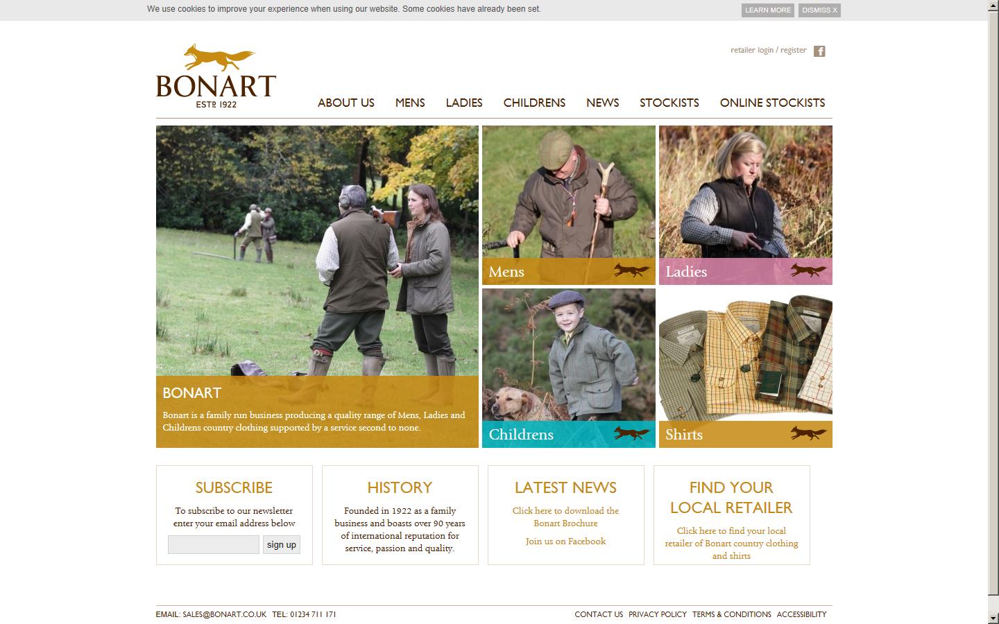 Bonart Ltd Website