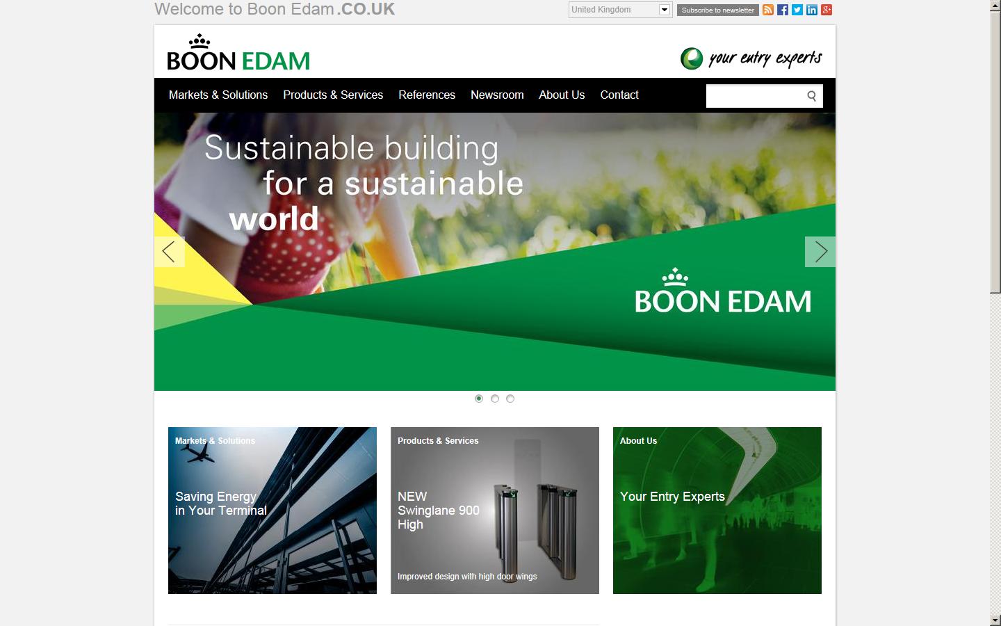 Boon Edam Ltd Website