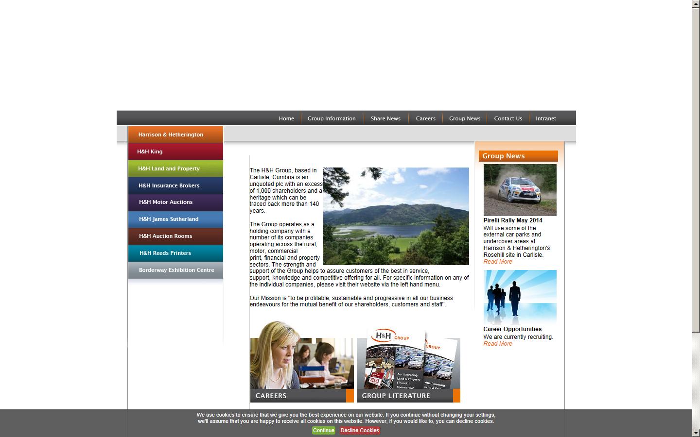 H&H Group plc Website