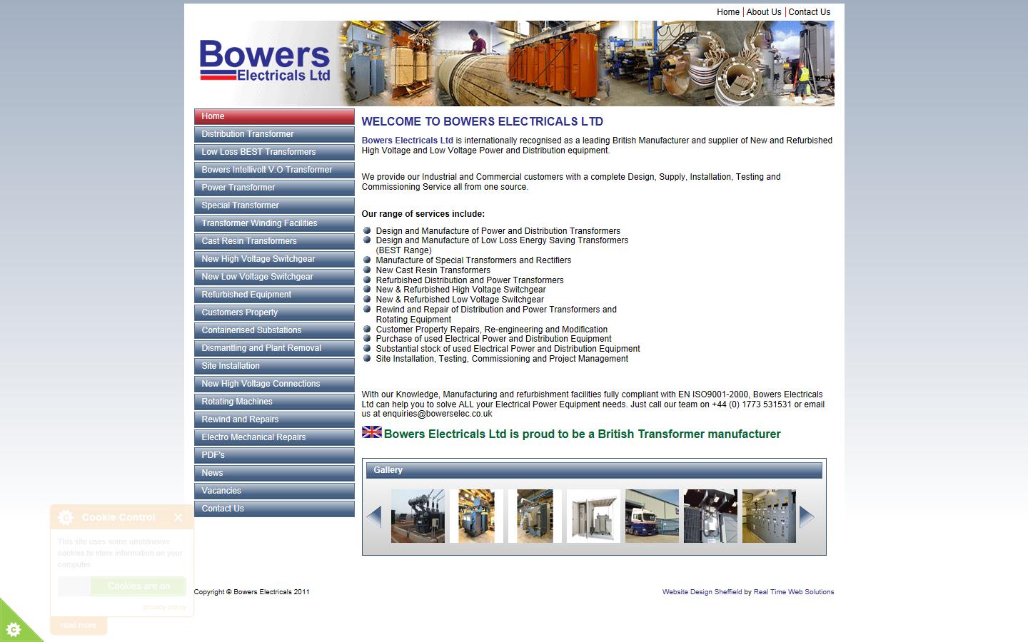 Bowers Electricals Ltd Website