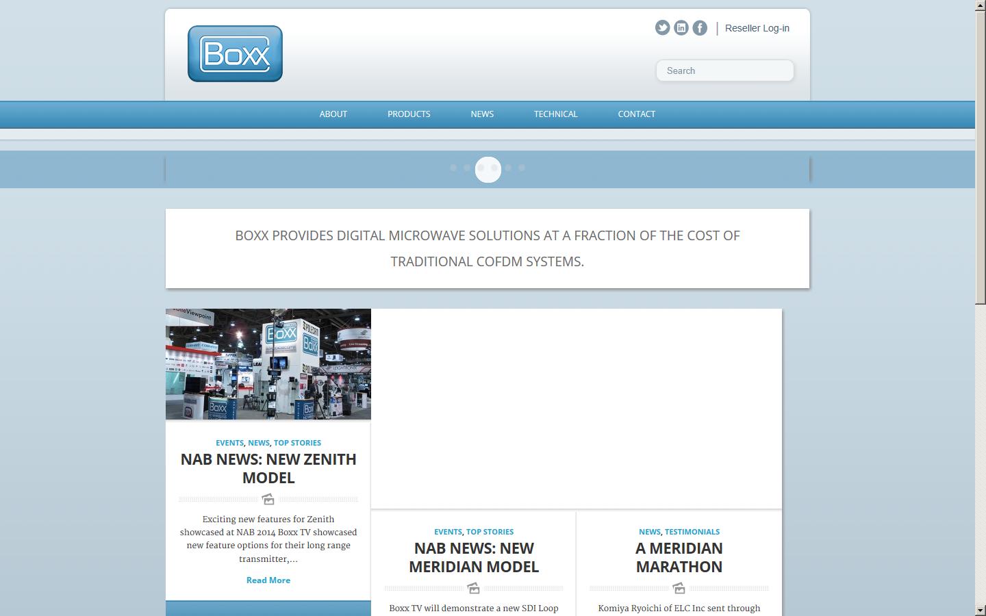 Boxx TV Ltd Website