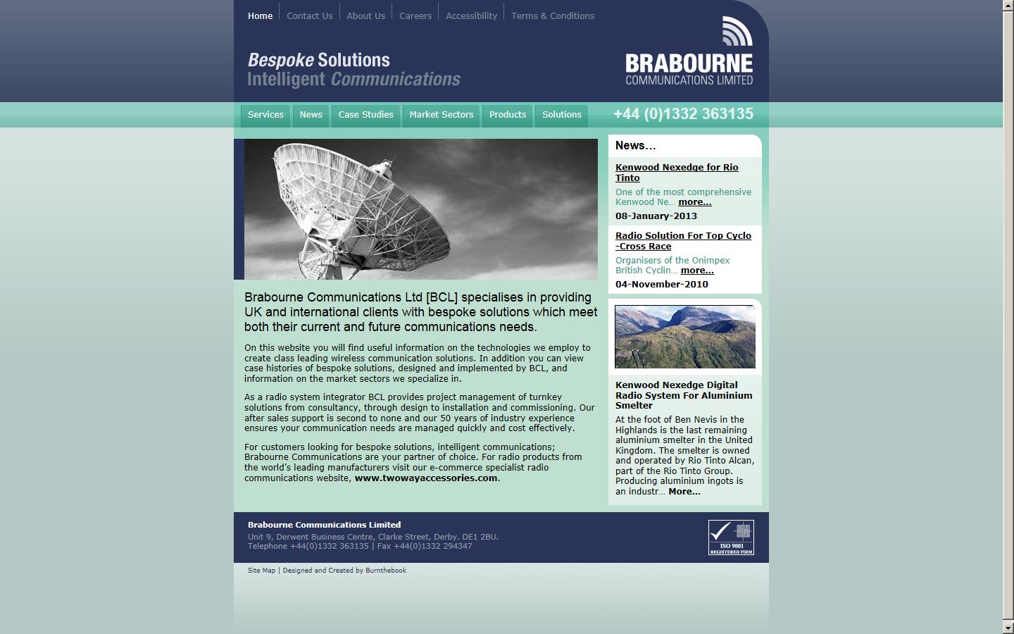 Brabourne Communications Ltd Website