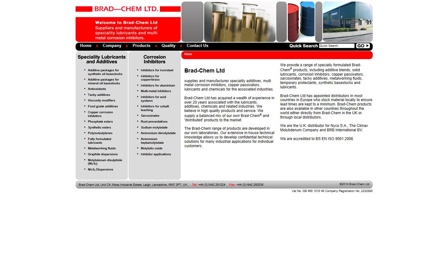 Brad-Chem Ltd Website
