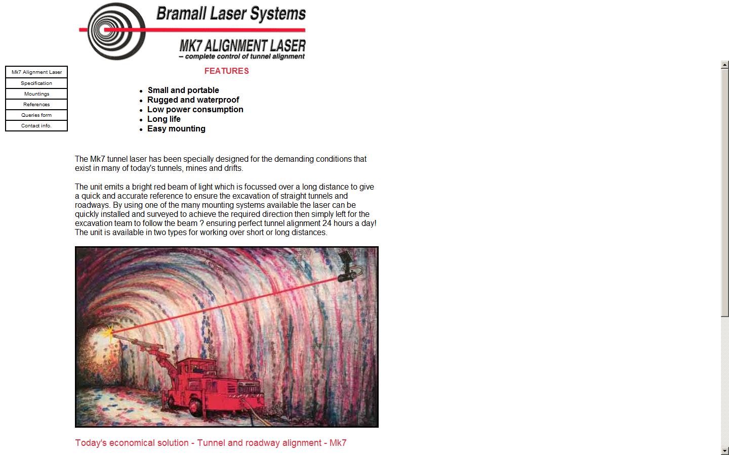 Bramall Laser Systems (IOM) Ltd Website