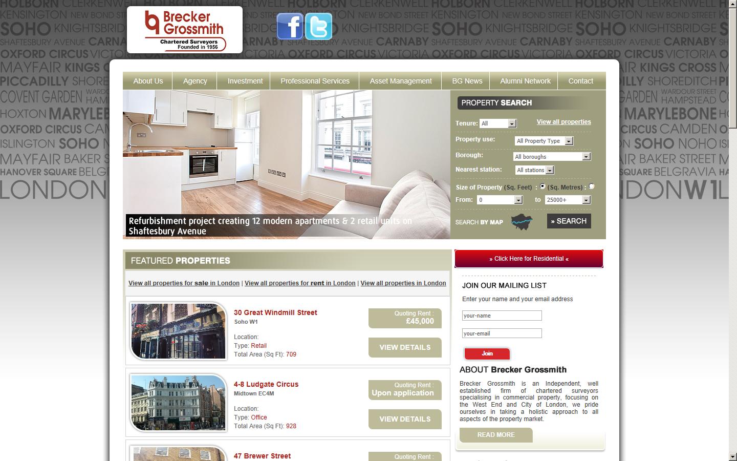 Brecker Grossmith  Website