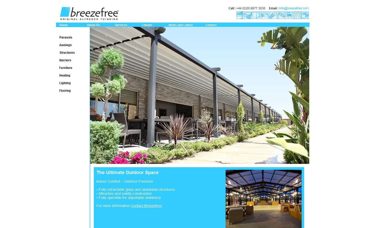 Breezefree Ltd Website