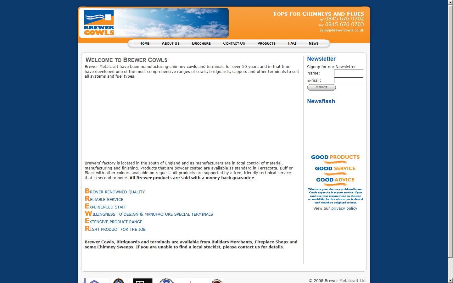 Brewer Metalcraft Ltd Website