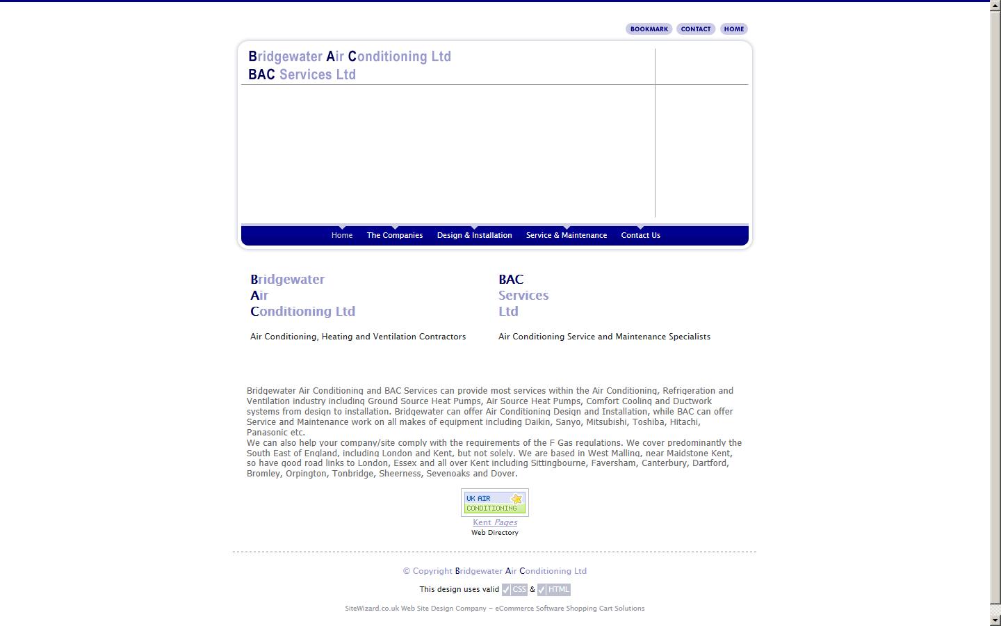 Bridgewater Air Conditioning Ltd Website