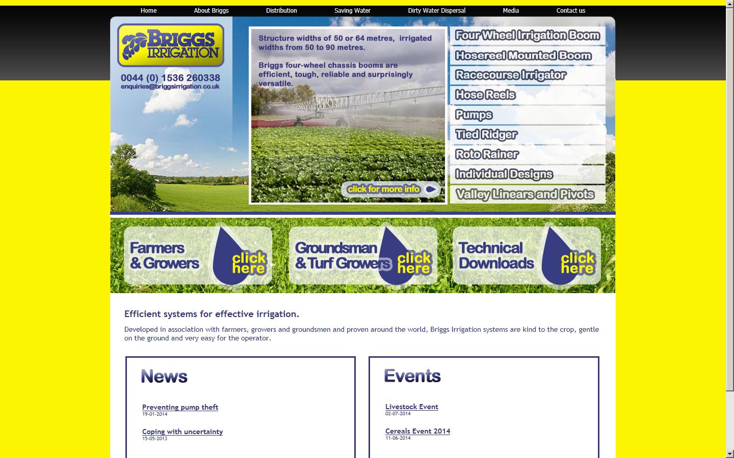Briggs Irrigation Website
